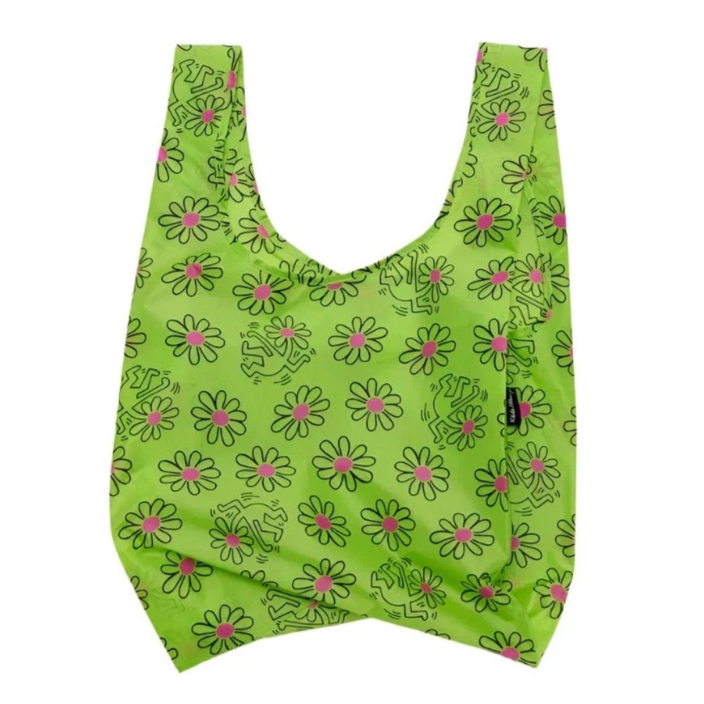 NWT Baggu x Keith Haring Flowers Reusable Bag Tote Regular Standard Size